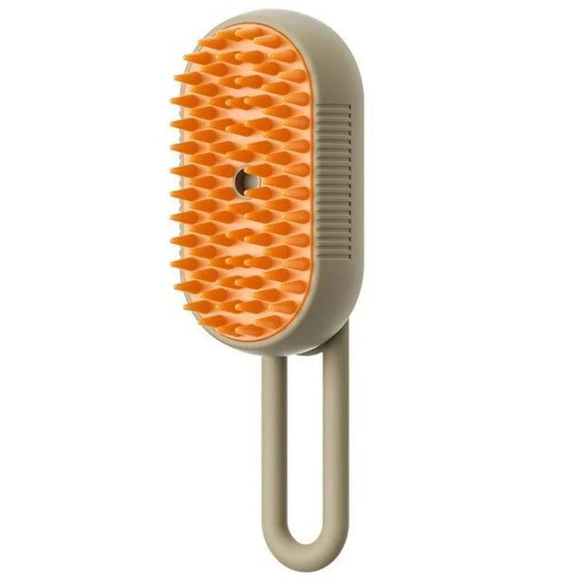 Brosse électrique pour animaux de compagnie avec cuiseur vapeur pour le toilettage, le massage et l'épilation